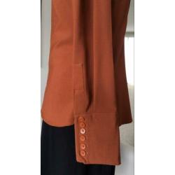 Nieuwe roestbruine blouse maat 38