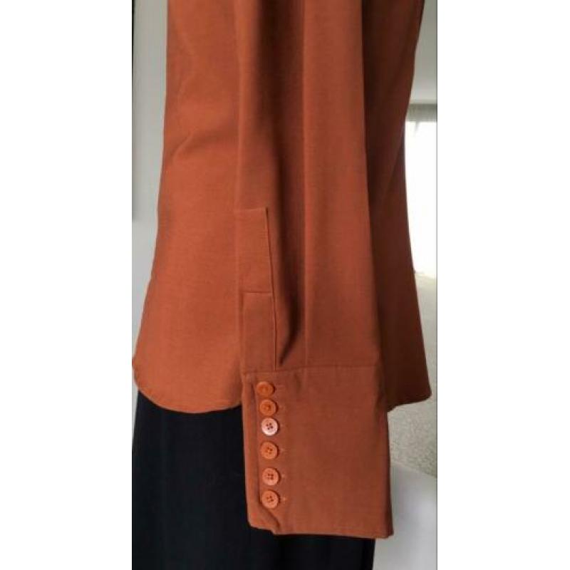 Nieuwe roestbruine blouse maat 38