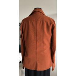 Nieuwe roestbruine blouse maat 38
