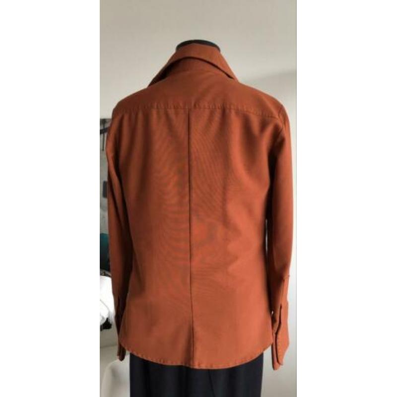 Nieuwe roestbruine blouse maat 38