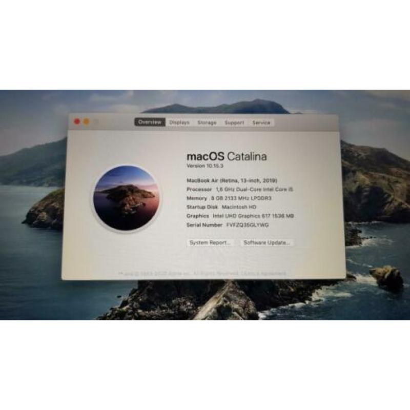 macbook air retina 13 1.6 8gb 128 spacegray 9-1-2020 bon