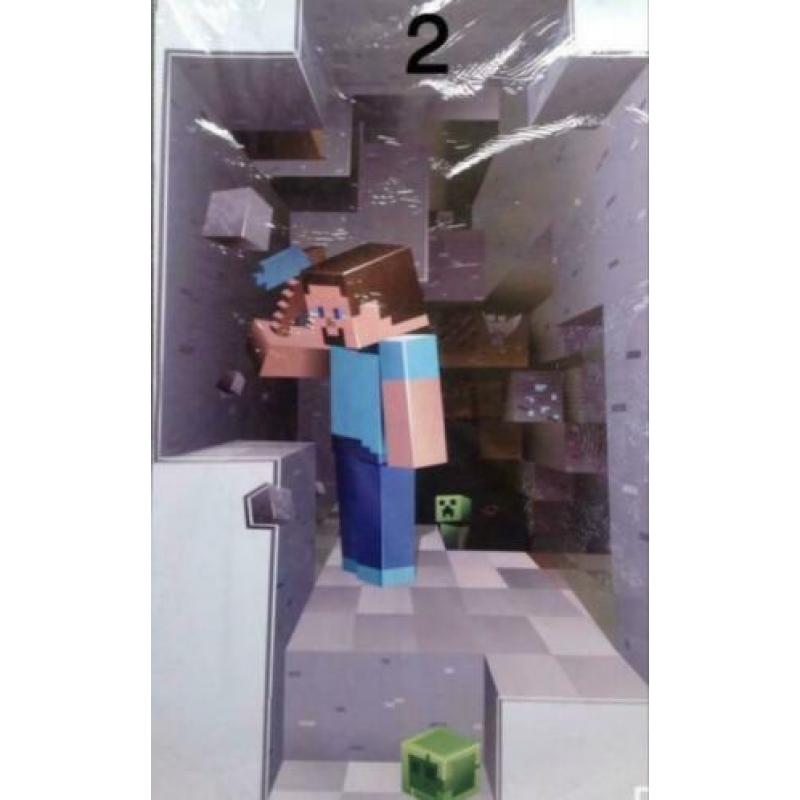 MINECRAFT muursticker vellen 5 soorten