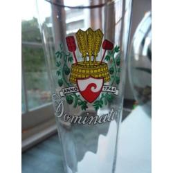 Dommelsch Dominator Speciaal Bierglas Glas Goudkleurige Rand