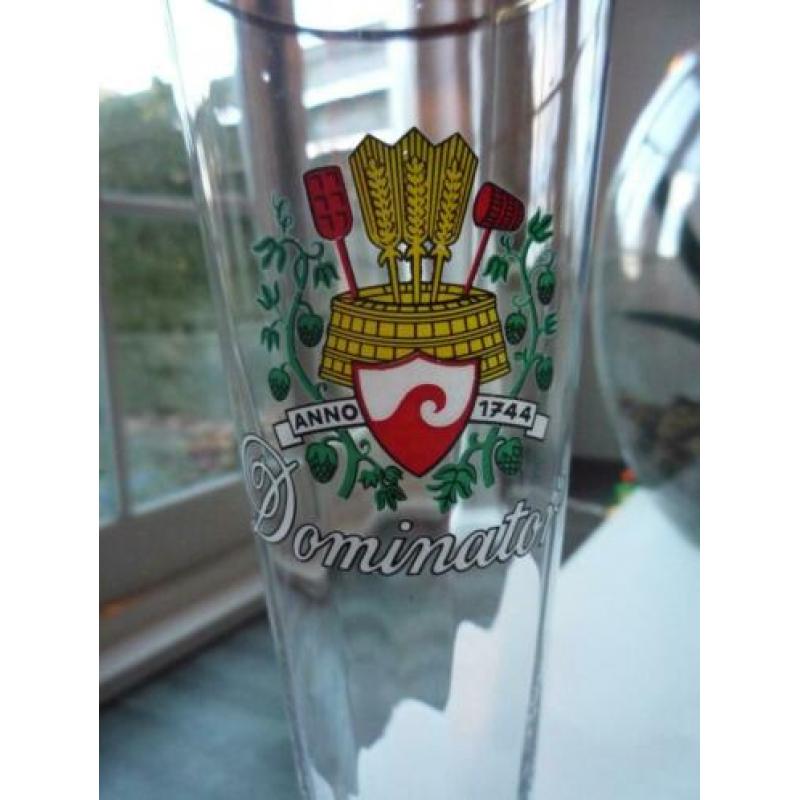 Dommelsch Dominator Speciaal Bierglas Glas Goudkleurige Rand