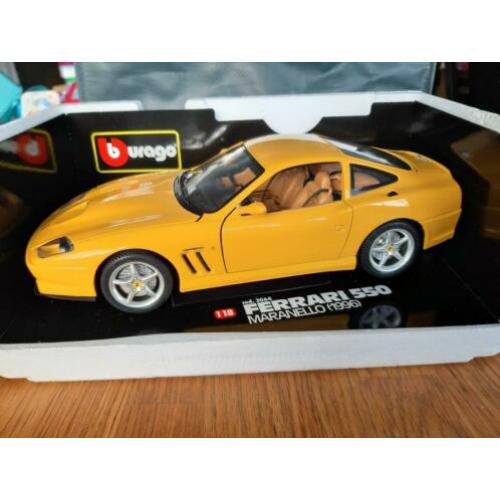 1/18 Bburago Ferrari 550 Maranello Yellow - 1996