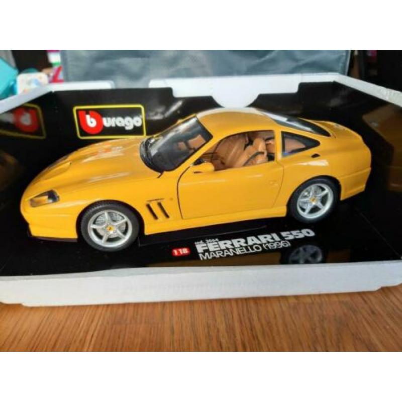 1/18 Bburago Ferrari 550 Maranello Yellow - 1996