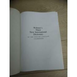 Webster's third international dictionary 1993