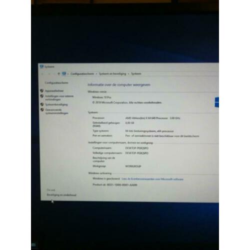 Computer AMD Athlon 1gh 8gb geheugen w10 500gb