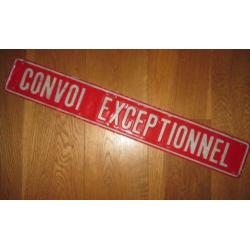vintage verkeersbord Convoi Exceptionnel vrachtauto