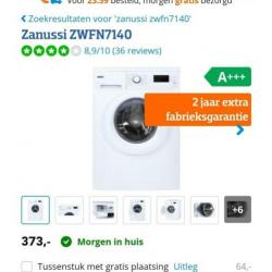 Wasmachine maand oud.23 mnd garantie