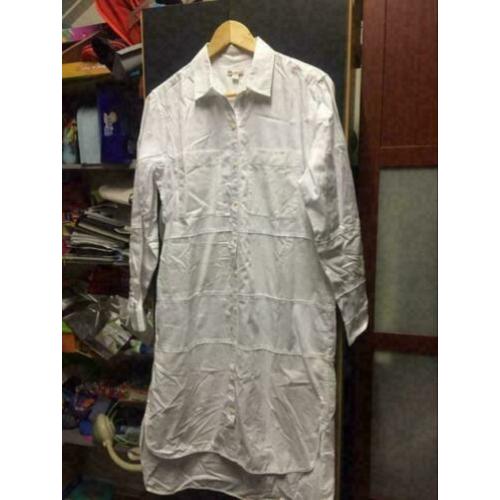 Wit zomer lang tuniek, maat: m/l