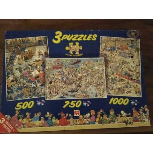 Van Haasteren puzzel, 500, 750, 1000 st.