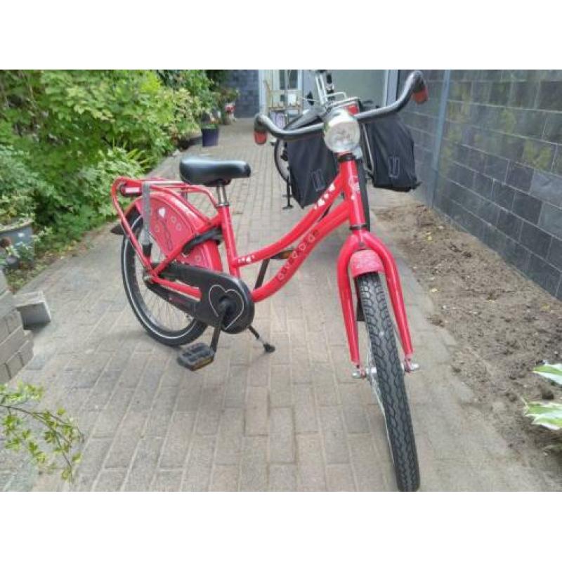 Meisjesfiets Loeki Rood