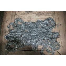 Kerstboom slingers Zilver