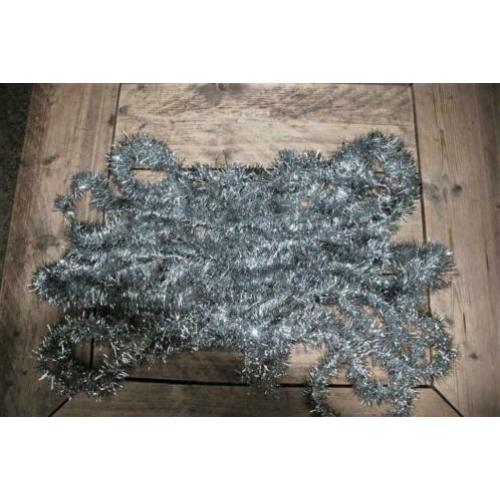 Kerstboom slingers Zilver