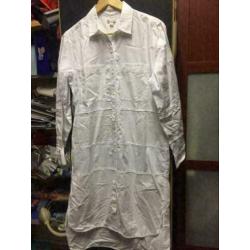 Wit zomer lang tuniek, maat: m/l