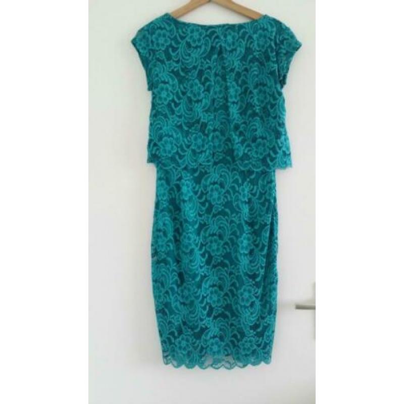 Mamalicious borstvoeding Turquoise kanten jurk