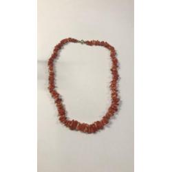 Ketting bloedkoraal 48 cm lang