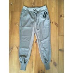 Rinascimento nieuwe taupe bruine baggy jogger broek L