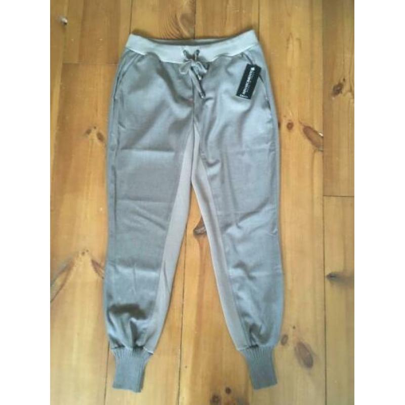Rinascimento nieuwe taupe bruine baggy jogger broek L