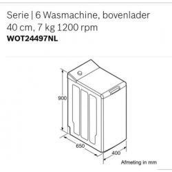 Wasmachine Bosch Bovenlader