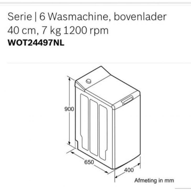 Wasmachine Bosch Bovenlader