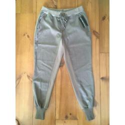 Rinascimento nieuwe taupe bruine baggy jogger broek L