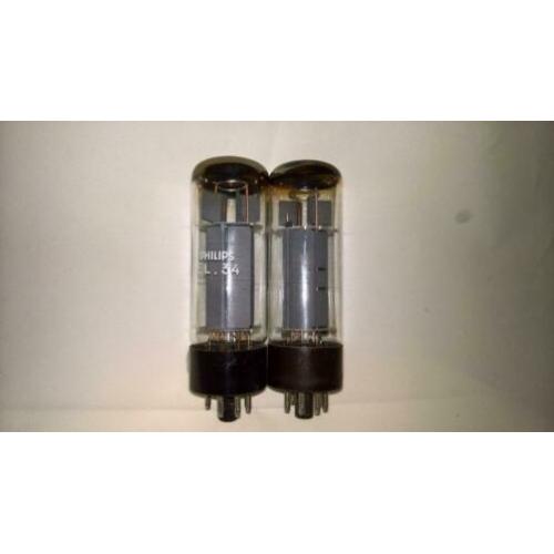 Philips EL34 2 x buizen met B blackburn mullard code