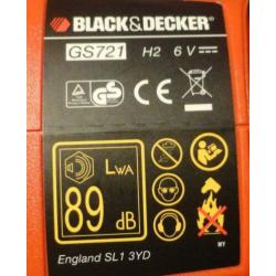 Black & Decker GS721 accu buxusschaar (6.0V)