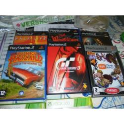 6 playstation 2 spellen + gratis psp fifa 11 en 2 pcspellen