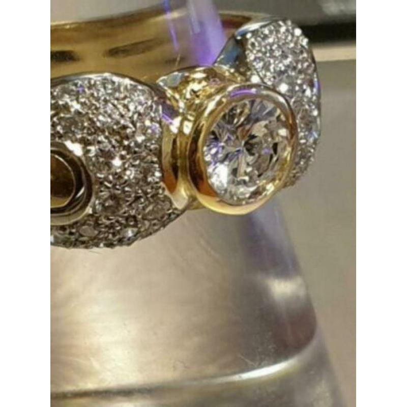 Prachtige 18 karaat gouden ring met 1.16 carat Diamant