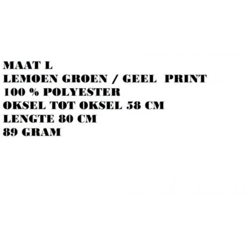 Maat l - lemoen kleur blouse - transparent