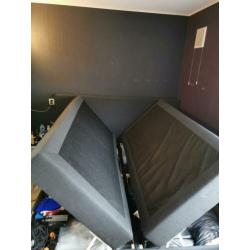 Boxspring 180x200cm met opbergruimte.