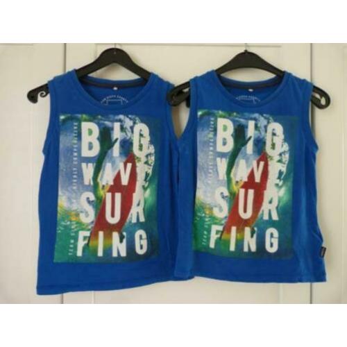 2x zomer singlet (hemdje) Name it, maat 5/110, evt tweeling