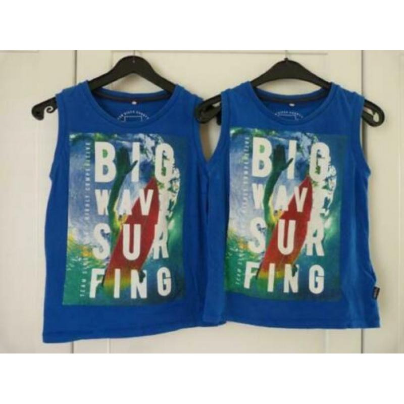 2x zomer singlet (hemdje) Name it, maat 5/110, evt tweeling