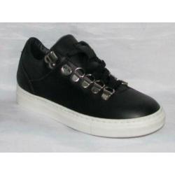 HIP maat 29 lerensneaker zwart veter - gratis verzenden