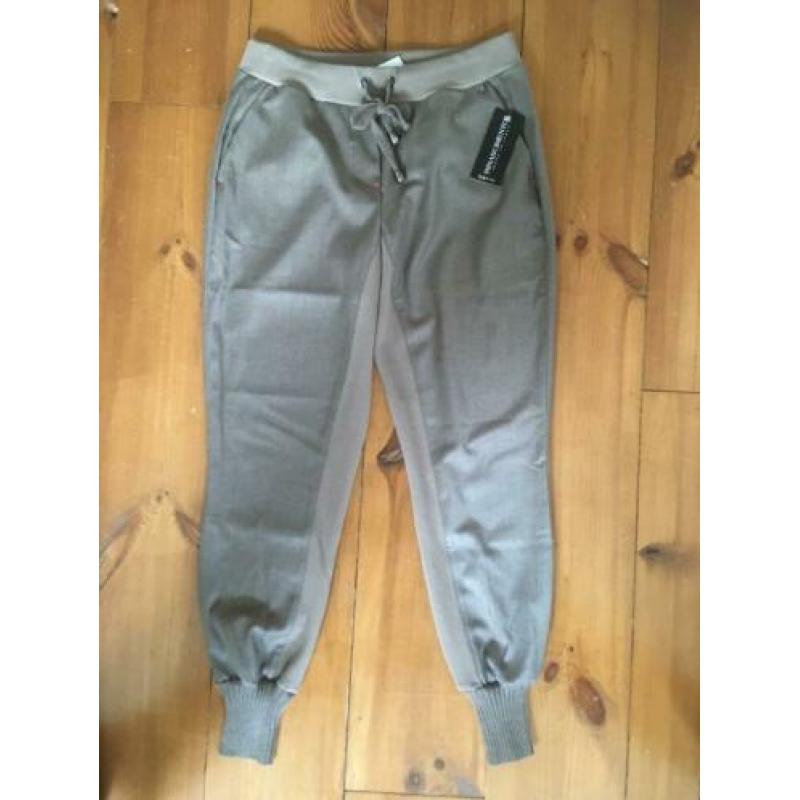Rinascimento nieuwe taupe bruine baggy jogger broek L
