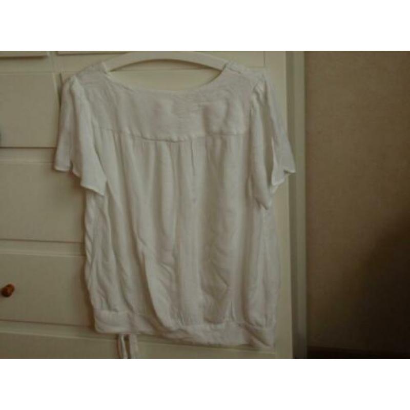 H&M: Roomwit Tuniek-Blousje maat 170