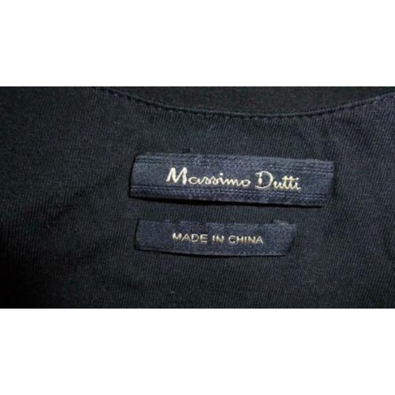 Nieuw! Zwarte top Massimo Dutti mt S/M 100% voile zijde top
