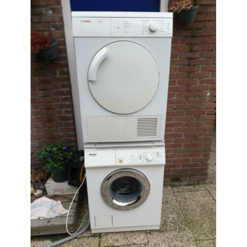 Super mooie set MIELE wasmachine en BOSCH droger!
