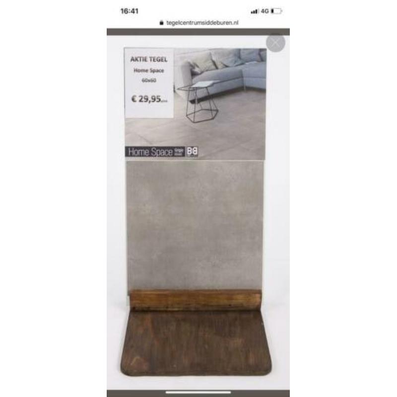 Betonlook tegels 60x60 tegels