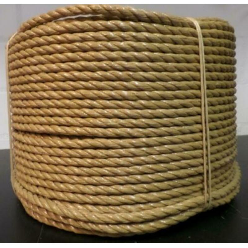 12 mm dik A-merk Polypropeentouw op tros of haspel.