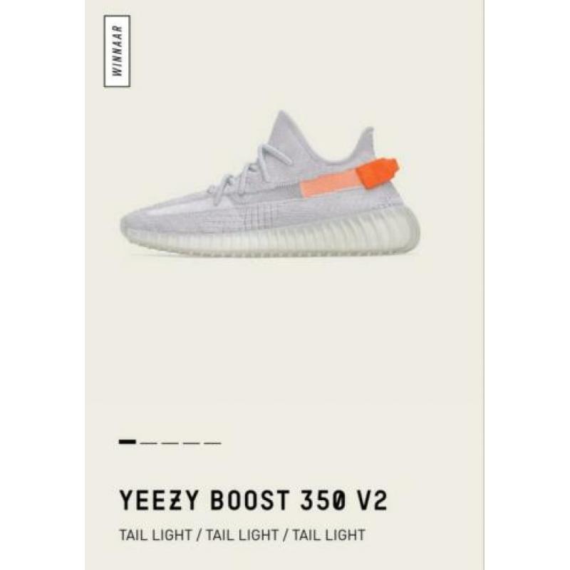 Adidas Yeezy 350 V2 Taillight maat 46