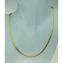 14 karaats gouden platte gourmet dames ketting nieuwstaat!