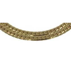 14 karaats gouden platte gourmet dames ketting nieuwstaat!