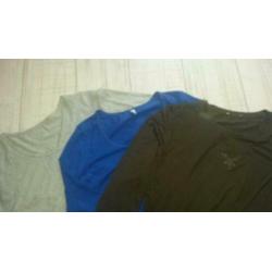 Pakket longsleeves t-shirts 6 stuks maat L 42 44