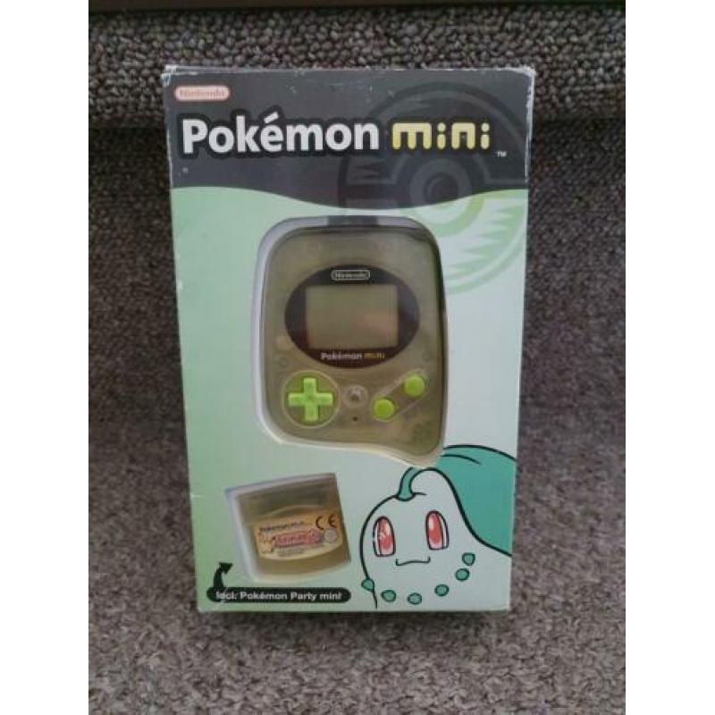 Pokemon mini party Nintendo green compleet