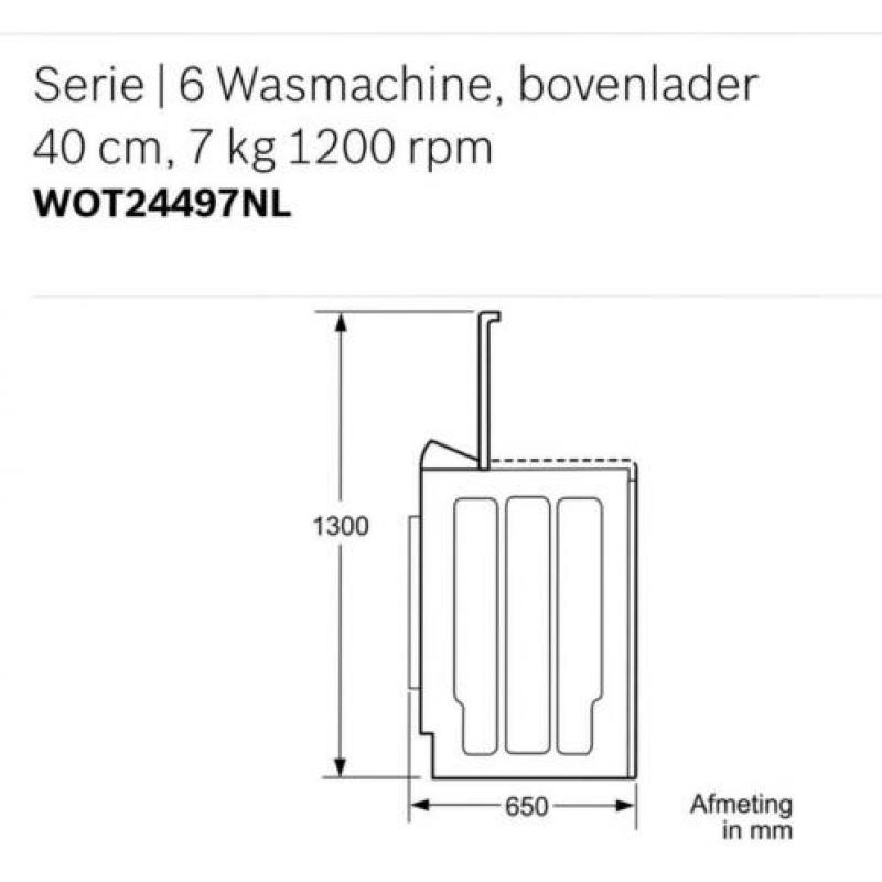 Wasmachine Bosch Bovenlader