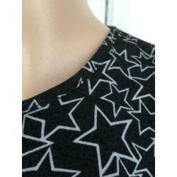 D403 Michael Kors Maat XS=34 tuniek blouse zwart/wit