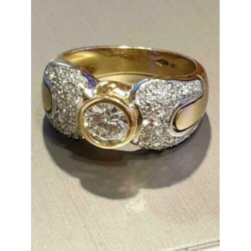 Prachtige 18 karaat gouden ring met 1.16 carat Diamant
